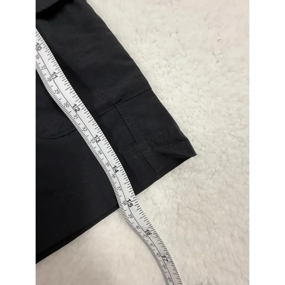 Columbia Black Elastic Waist Multiple Pockets‎ Casual Cargo Shorts Small